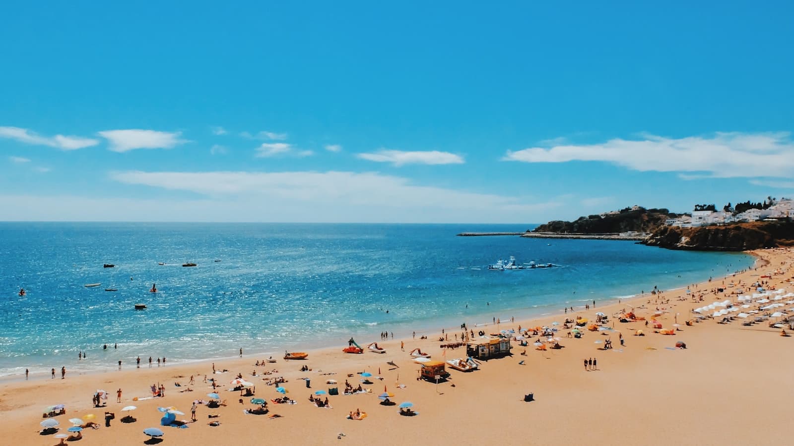 Albufeira — people near seashore during daytime