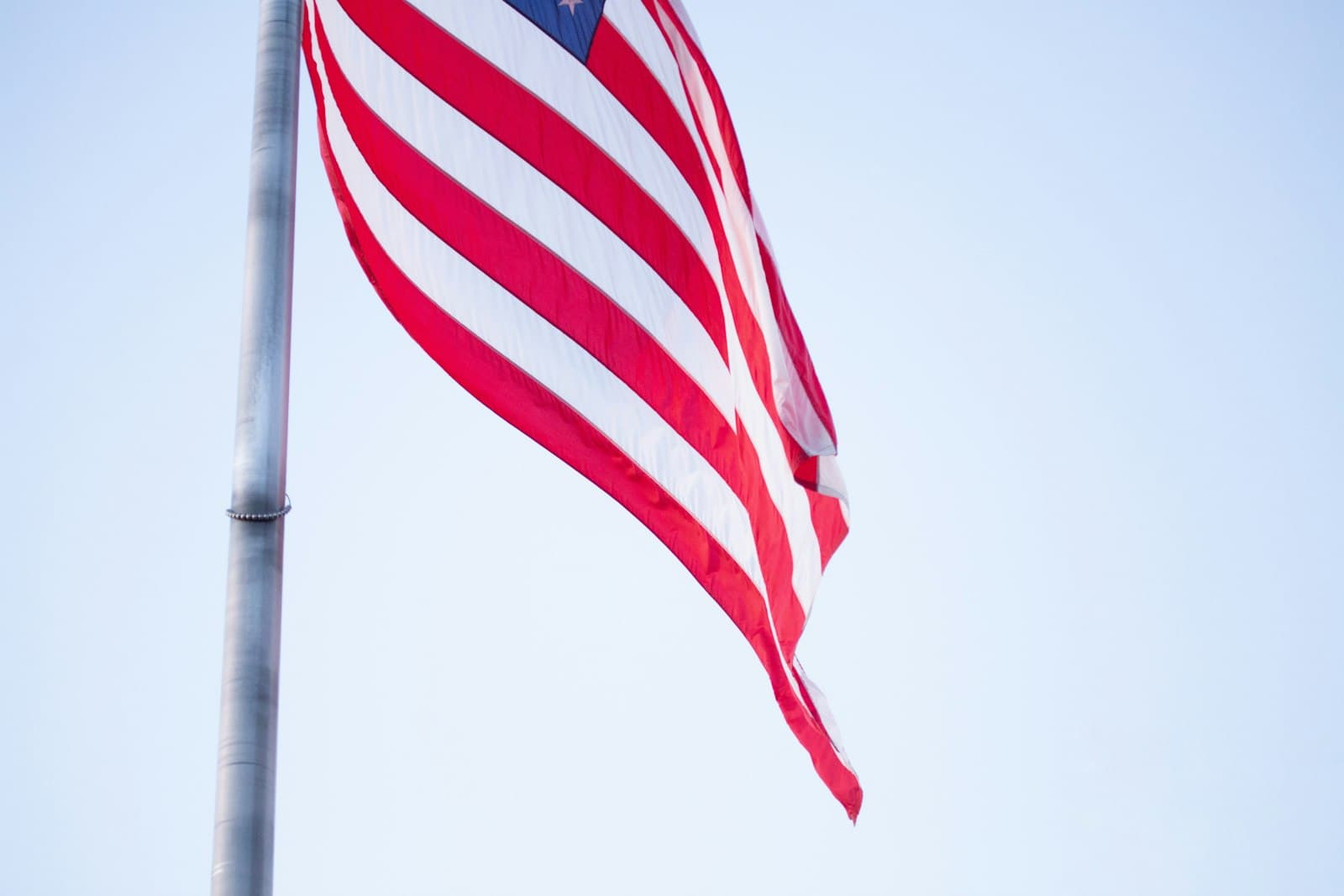 Anaheim — The american flag is flying high in the sky