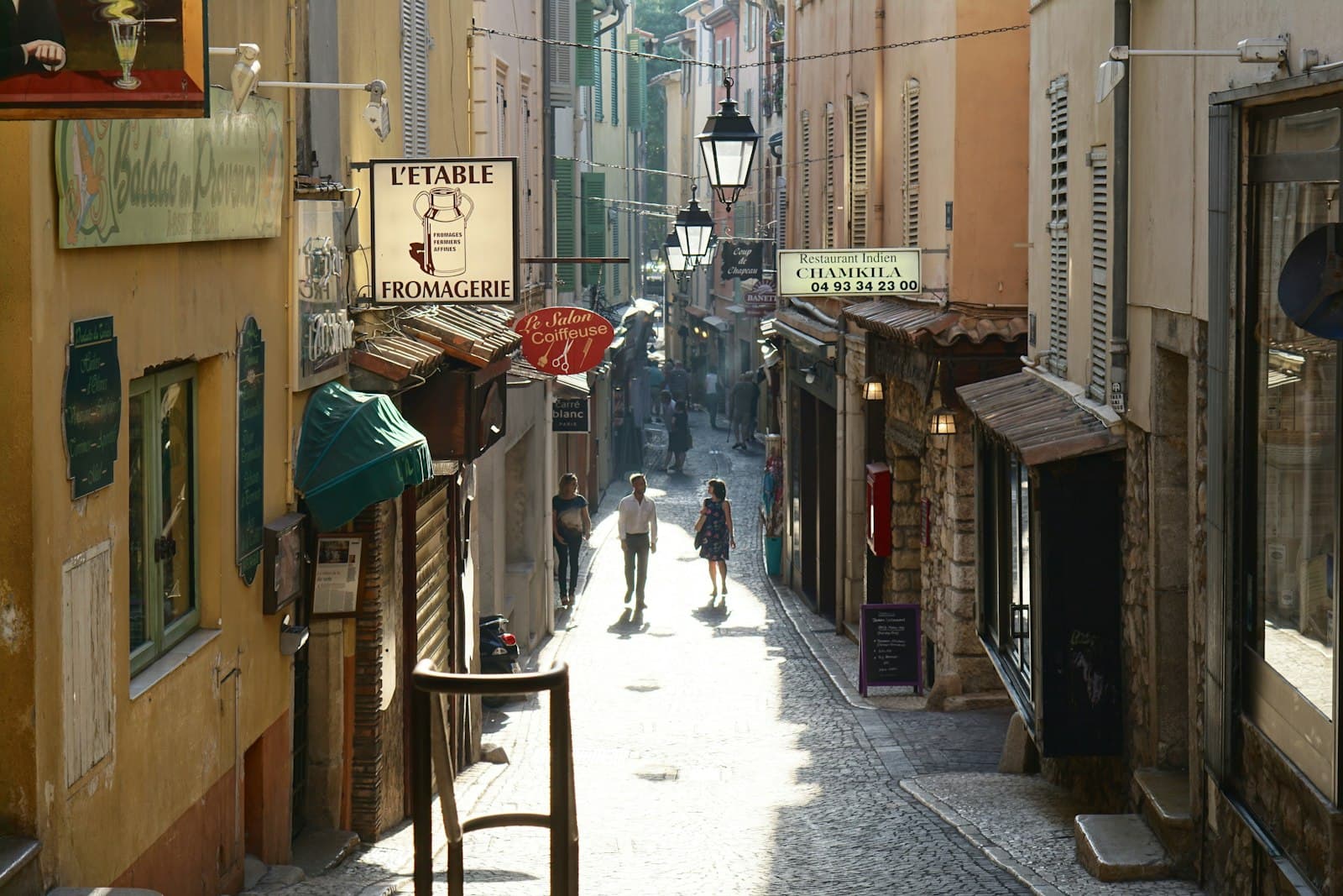 Antibes — people walking between buildings