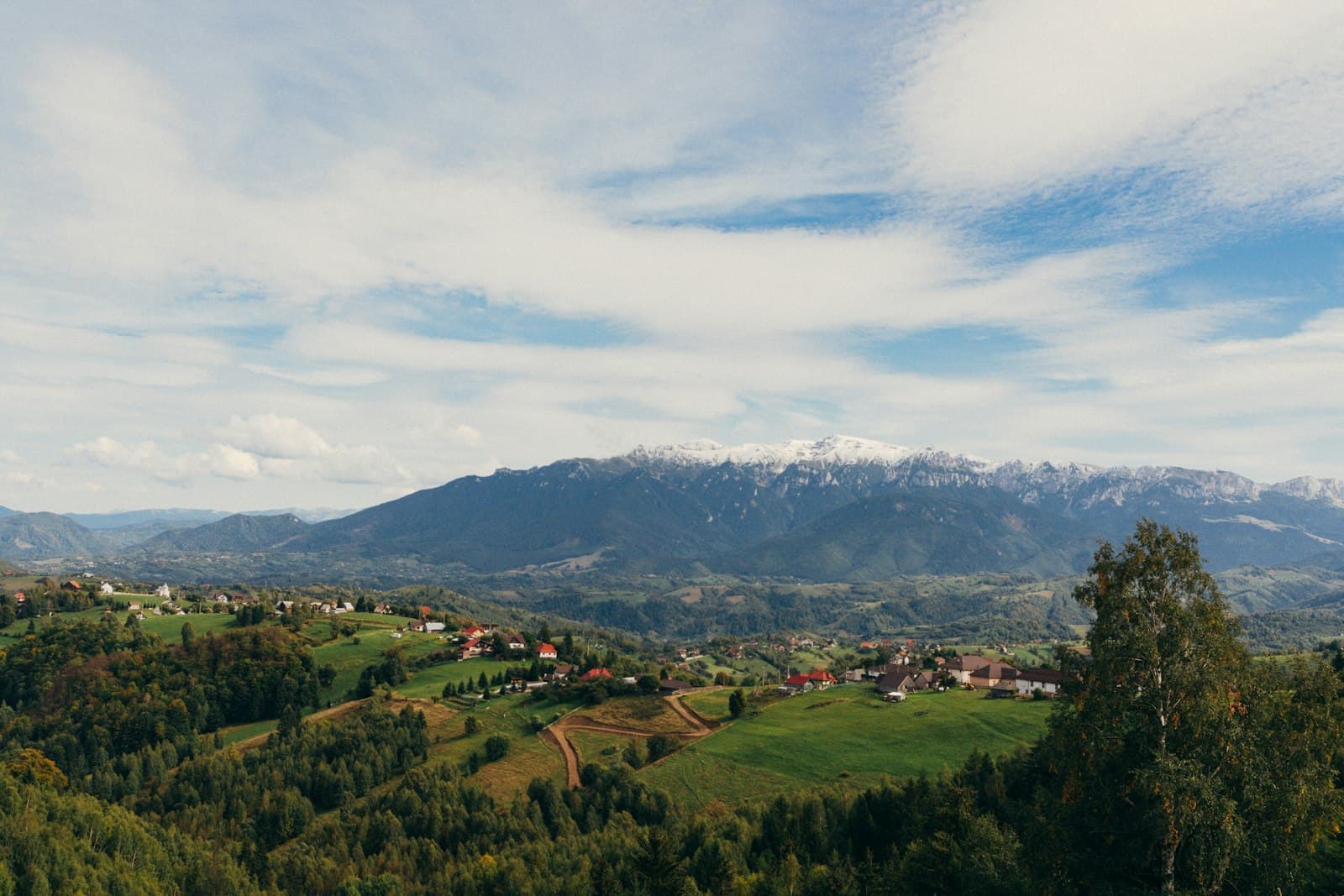 Arad — a landscape with trees and mountains in the background