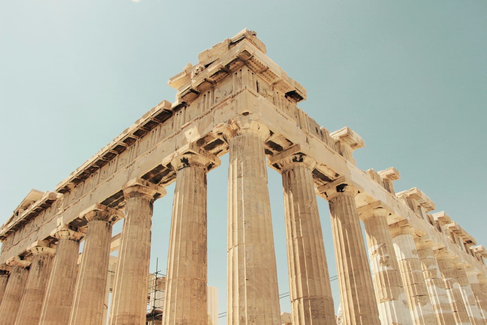 Athens — low angle photography of The Parthenon, Greece