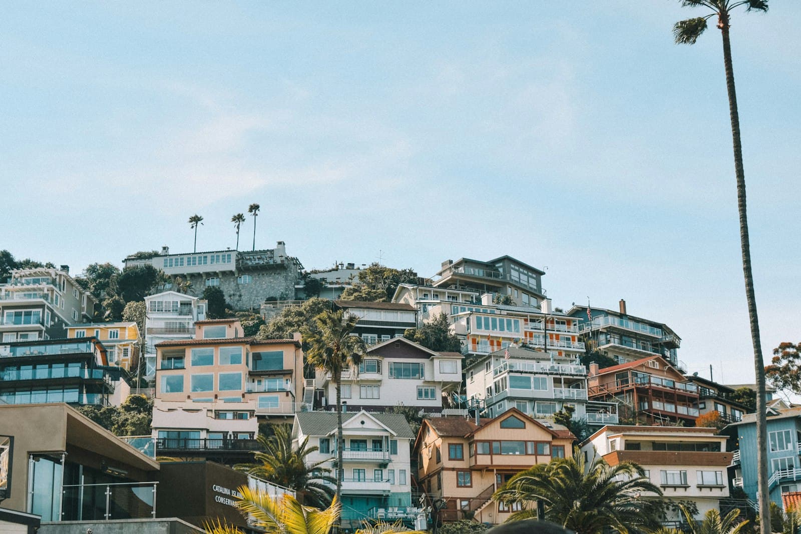 Avalon — a hill with a bunch of houses on top of it