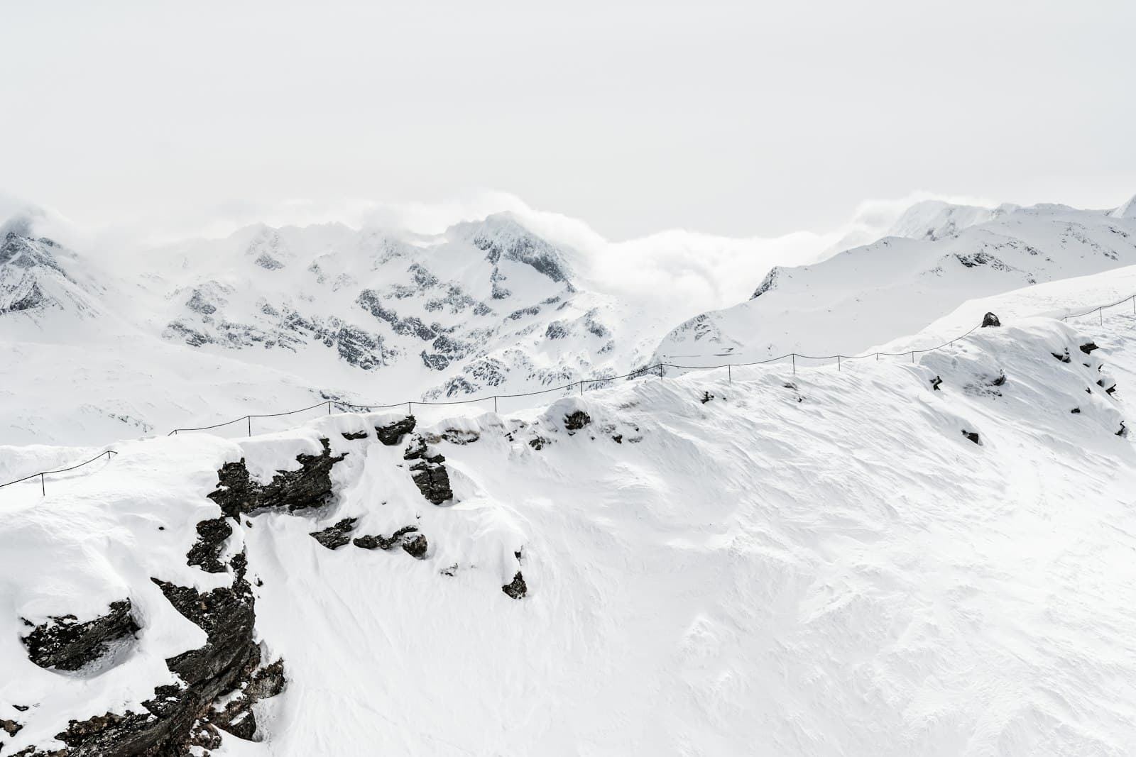 Bad Gastein — snowy mountain during daytime