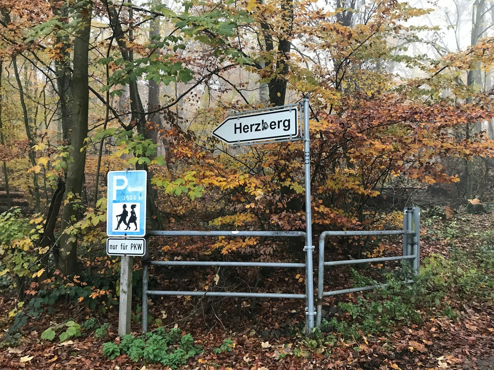 Bad Homburg — gray metal Herzberg signage