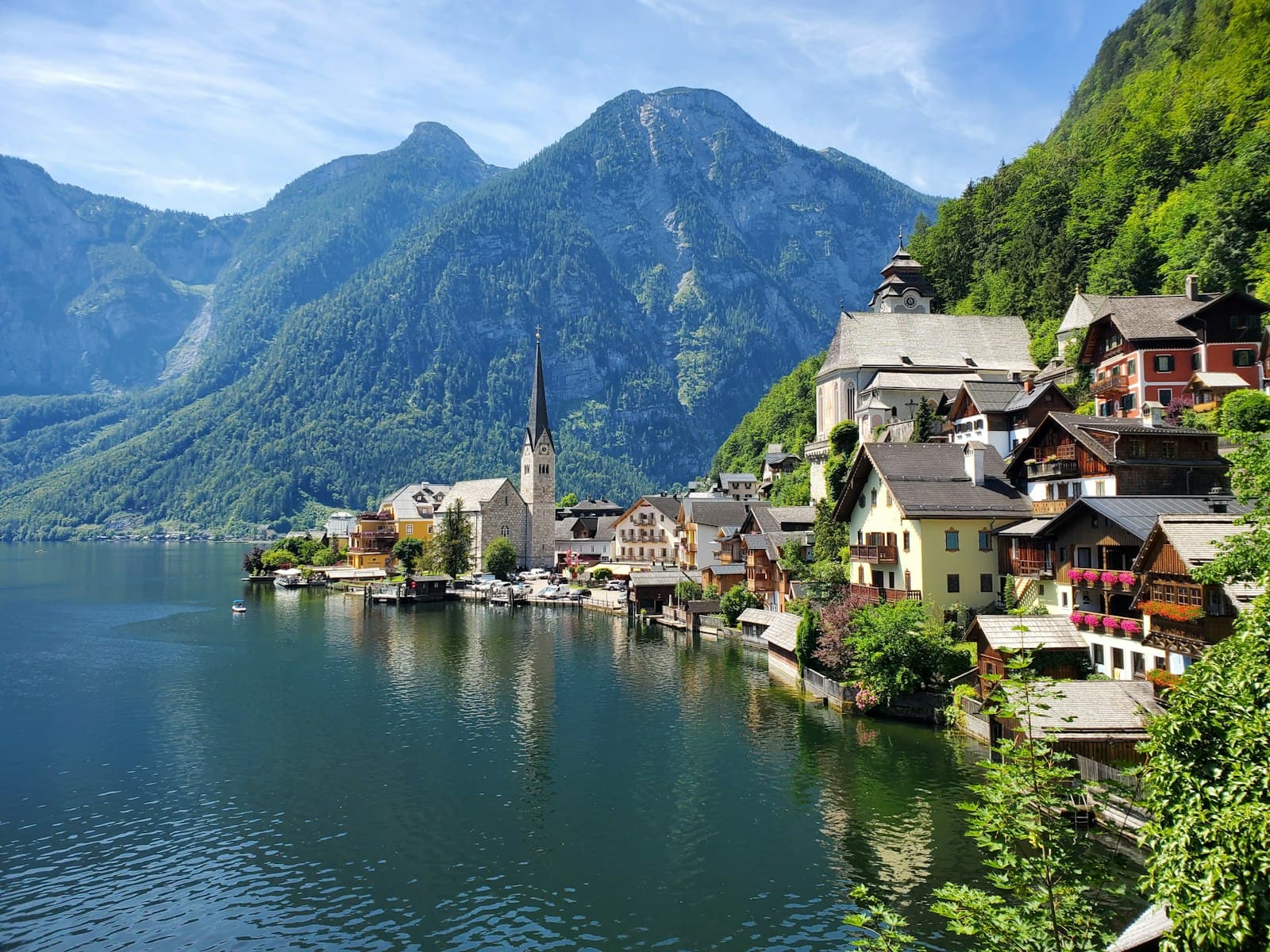 Bad Ischl — houses near body of water and mountain during daytime