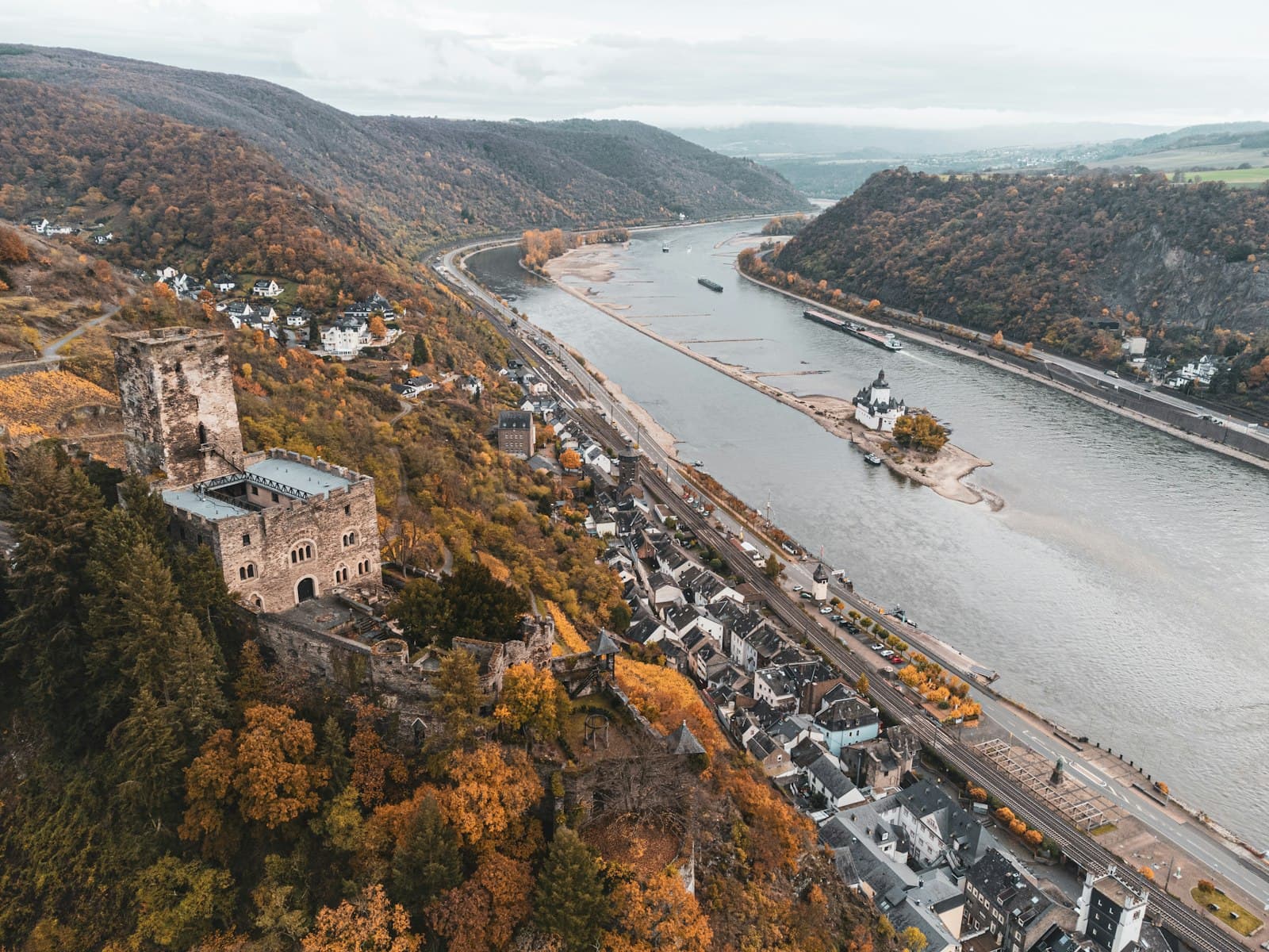Bad Karlshafen — an aerial view of a river and a city