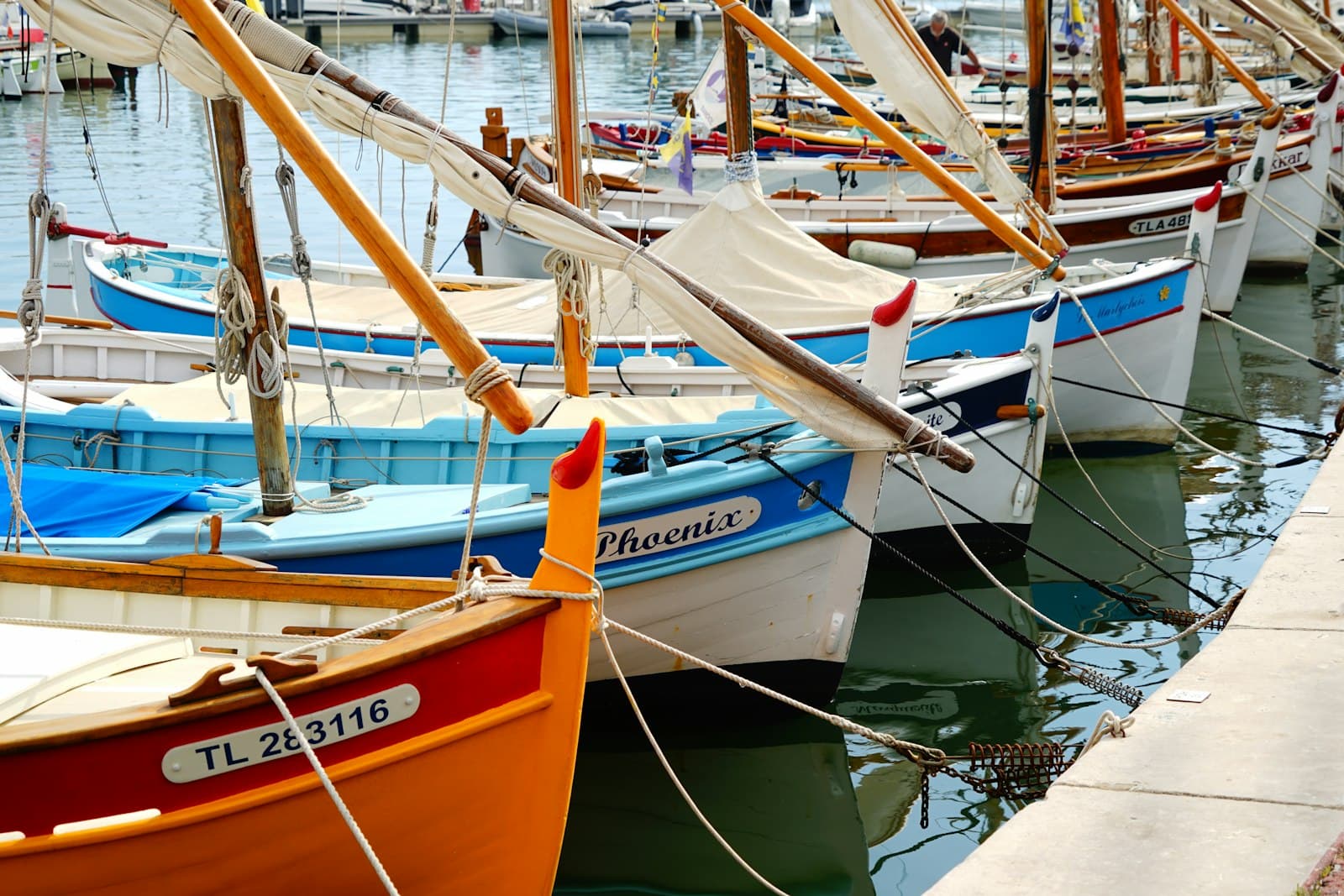 Bandol — a group of boats docked in a harbor