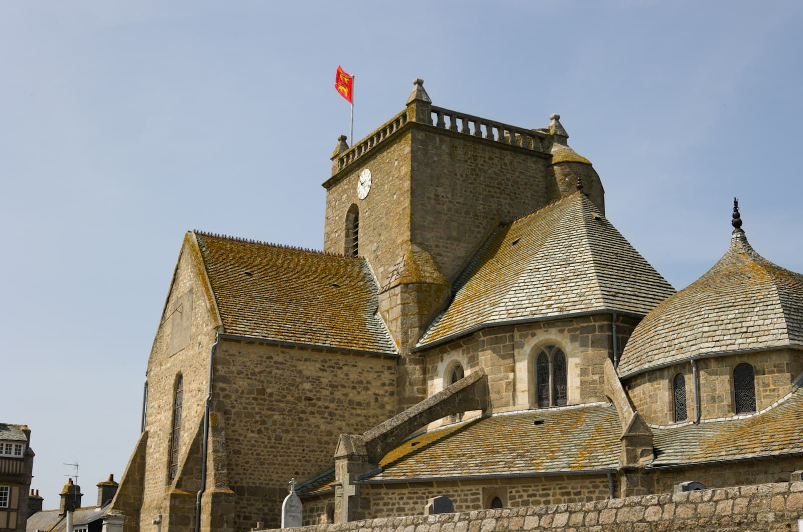 Barfleur — a castle like building with a flag on top of it