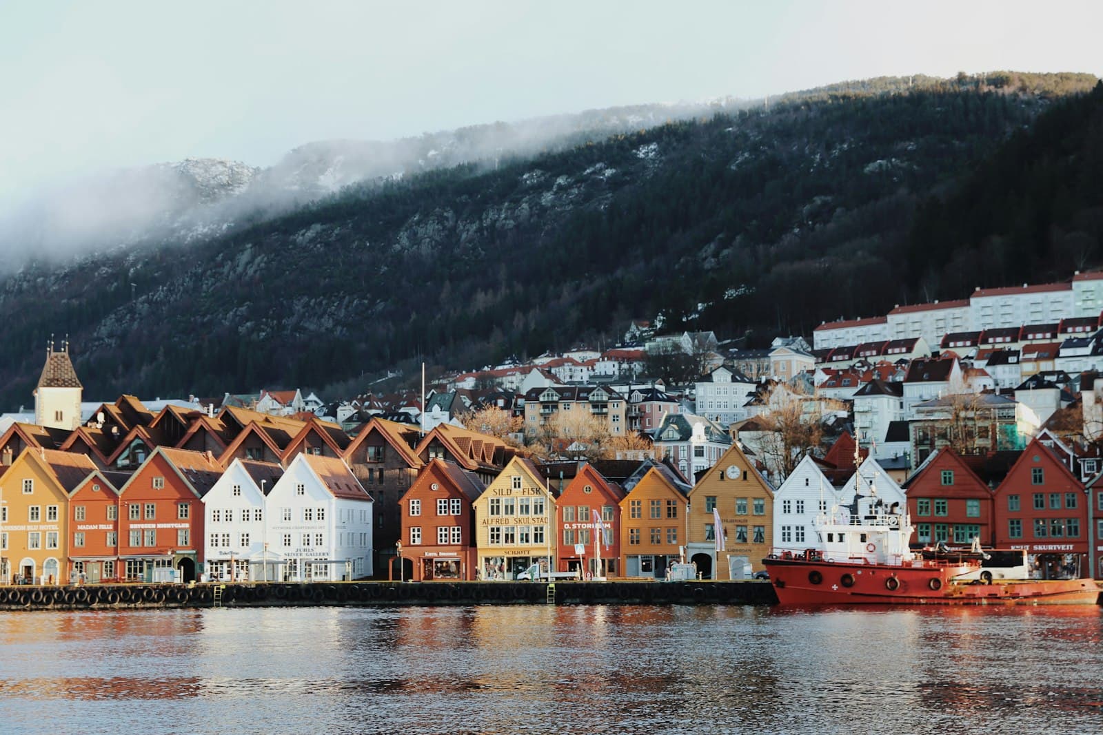 Bergen — houses near body of water and mountain during daytime