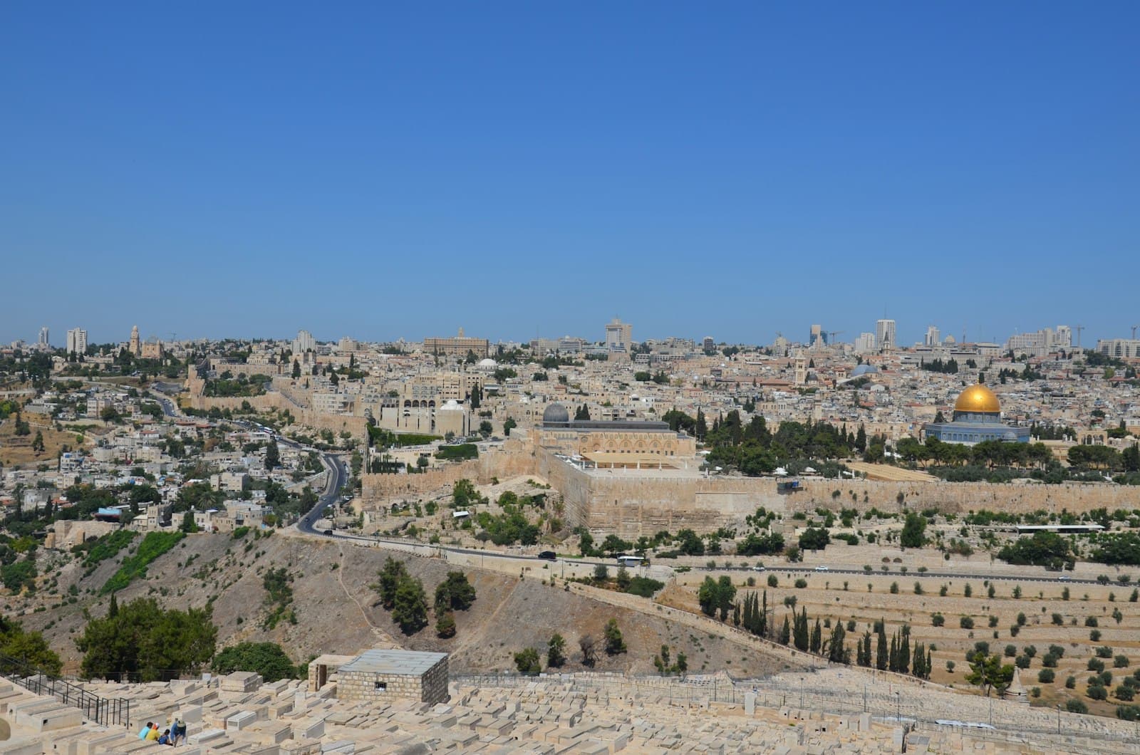Bethlehem — a view of a city from a hill
