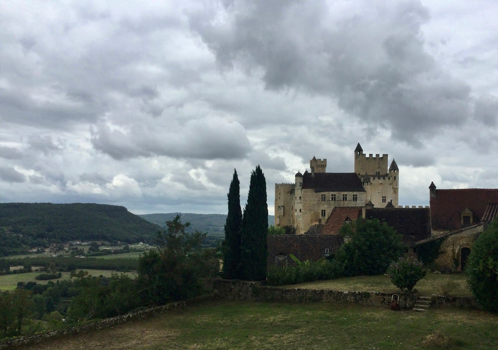 Beynac-et-Cazenac — a large castle with a lot of trees in front of it