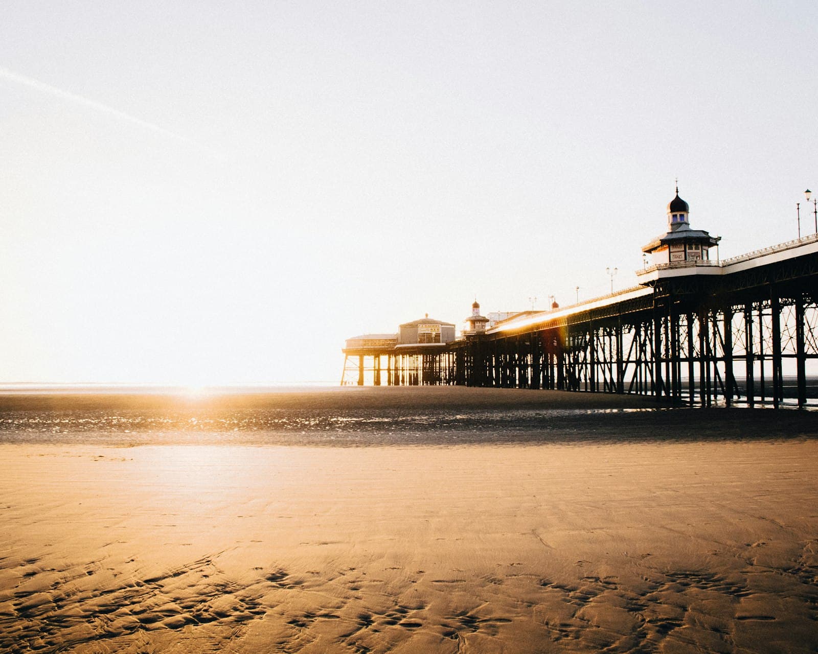 Blackpool — bridge surrounded of ocean during daytime