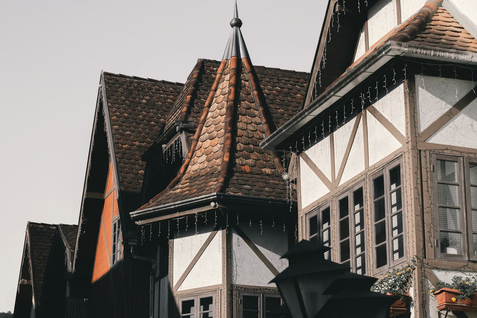 Blumenau — worms eye view of village house