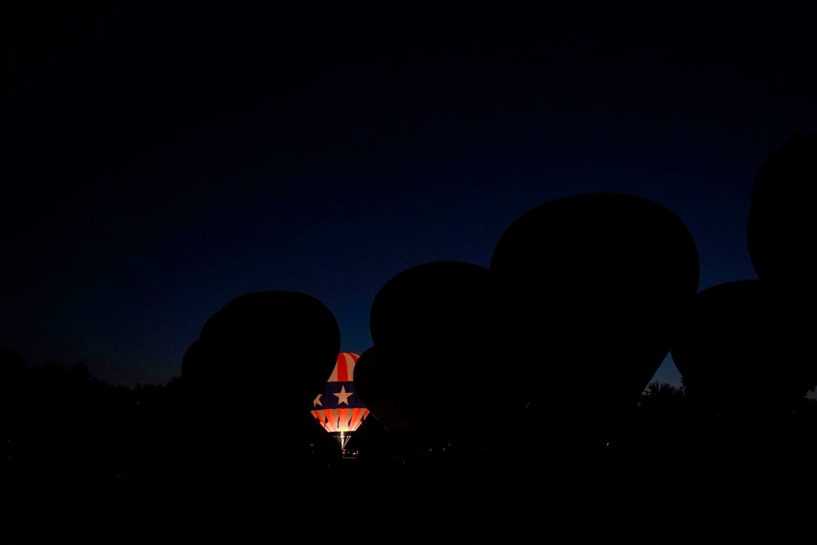 Boise — silhouette of hot air balloons