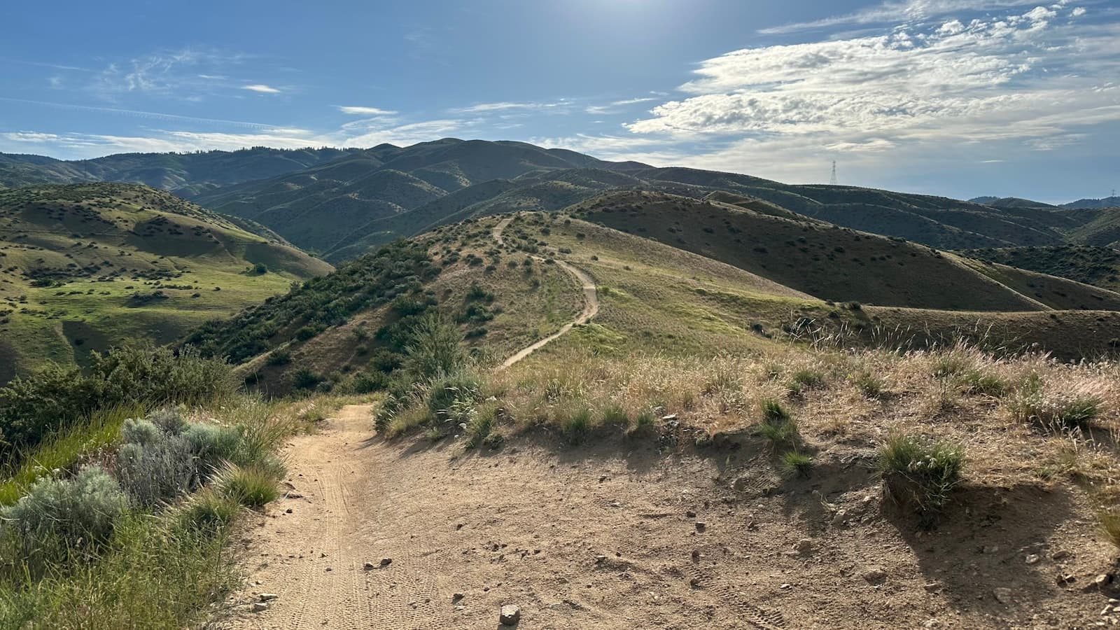 Boise — A dirt road in the middle of a mountain range