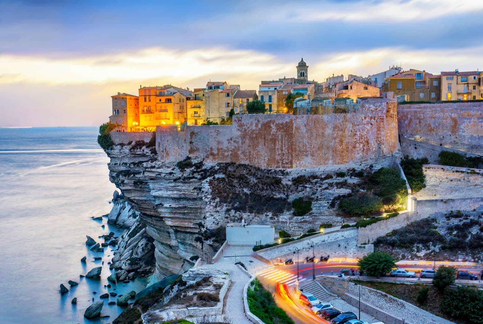 Bonifacio — houses on top of mountain
