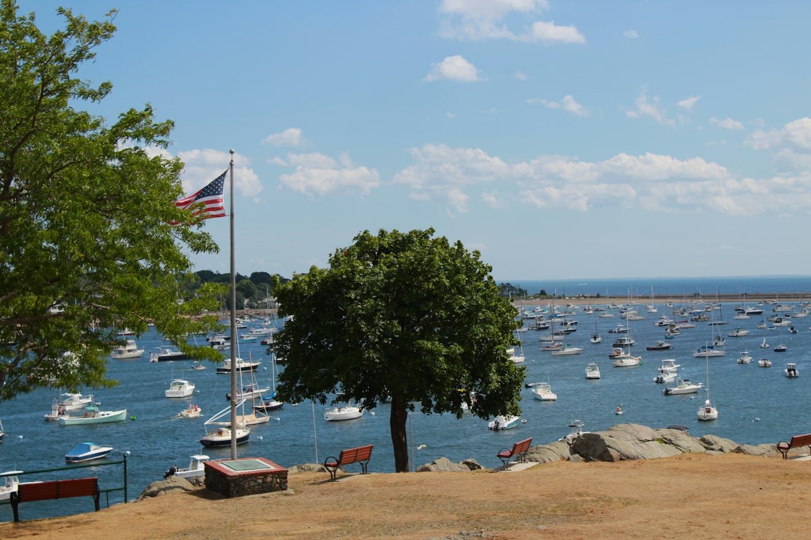 Boothbay Harbor — a large body of water filled with lots of boats