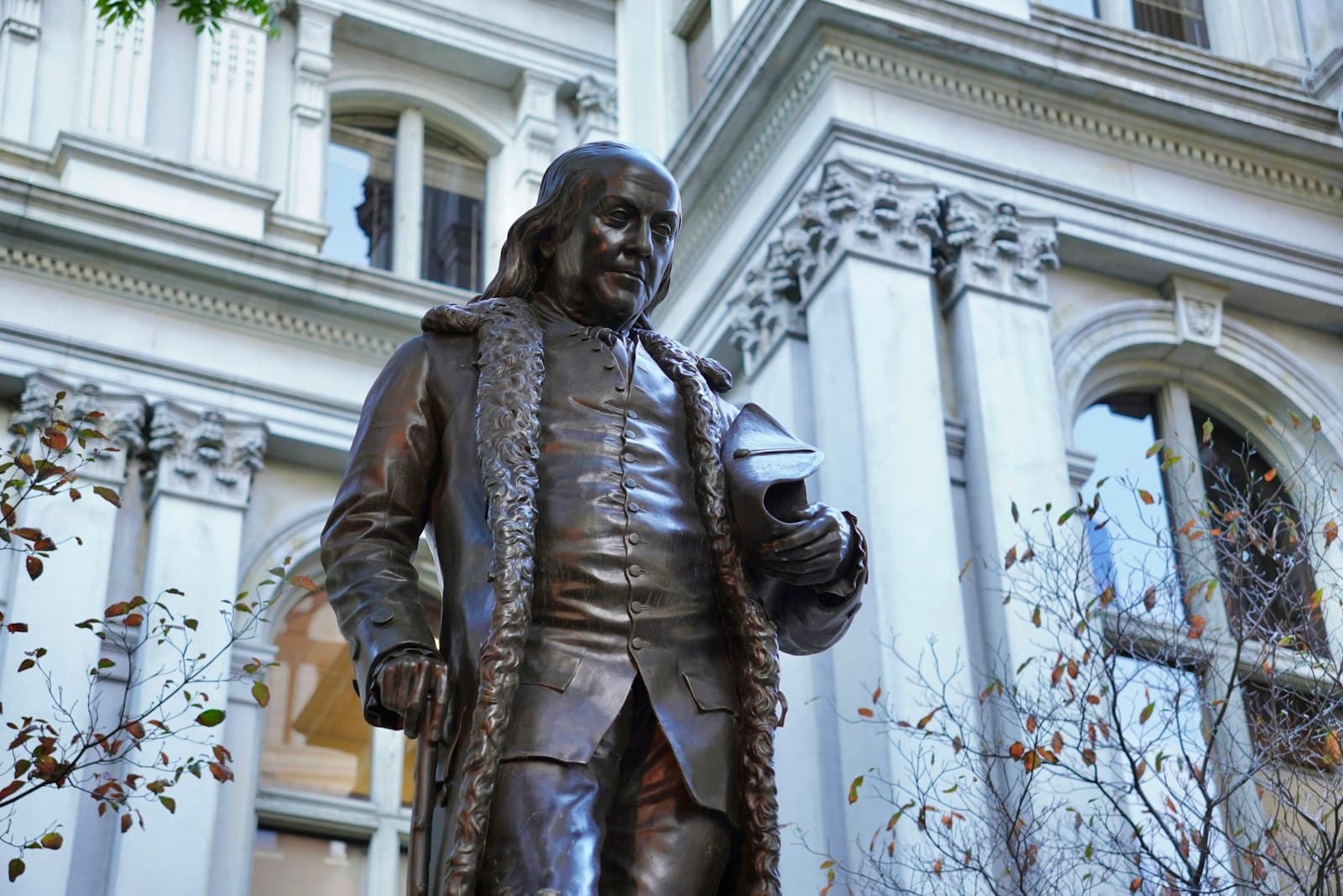 Boston's Freedom Trail — a statue of a person in front of a building