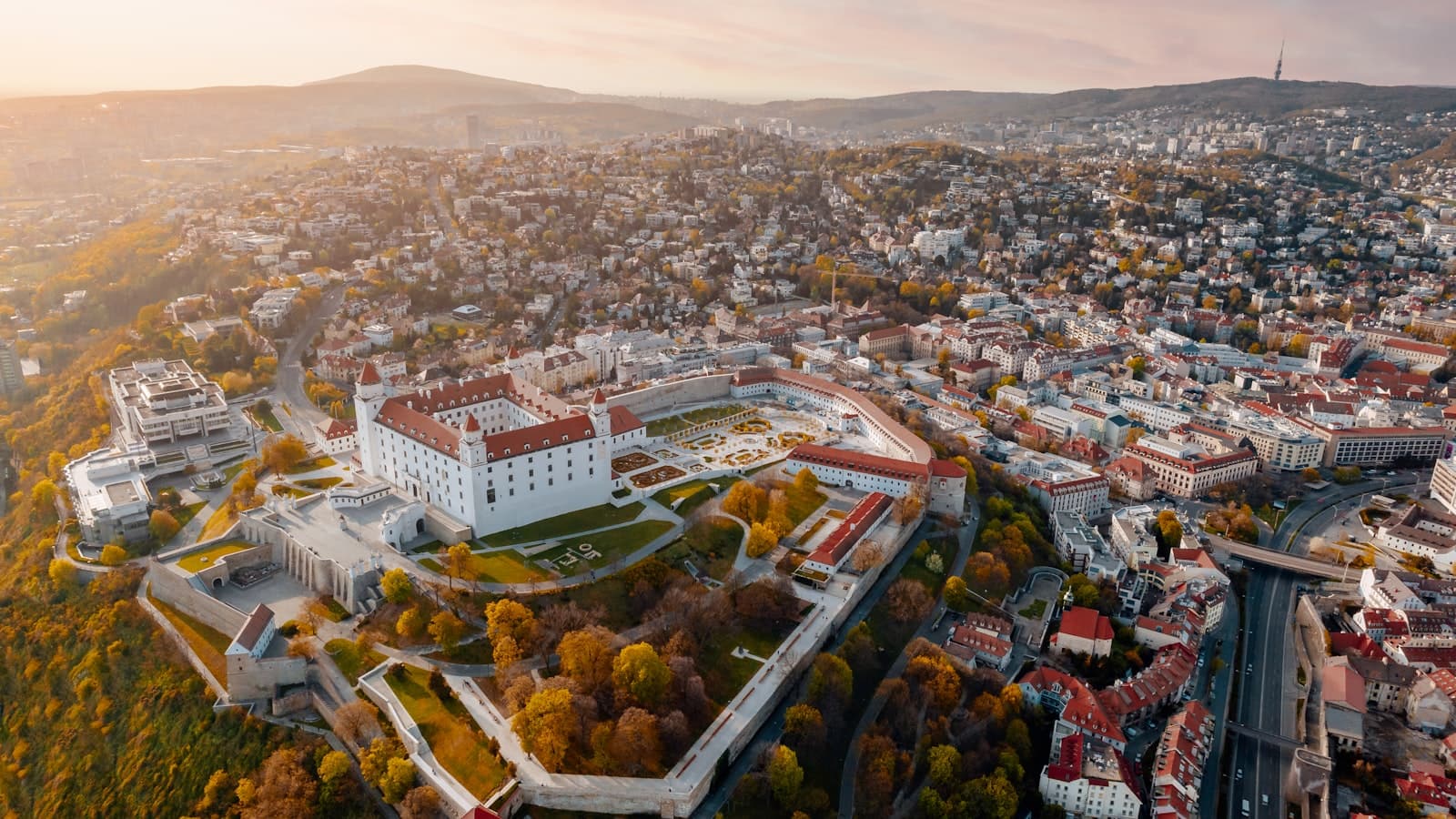 Bratislava — aerial view of city during daytime