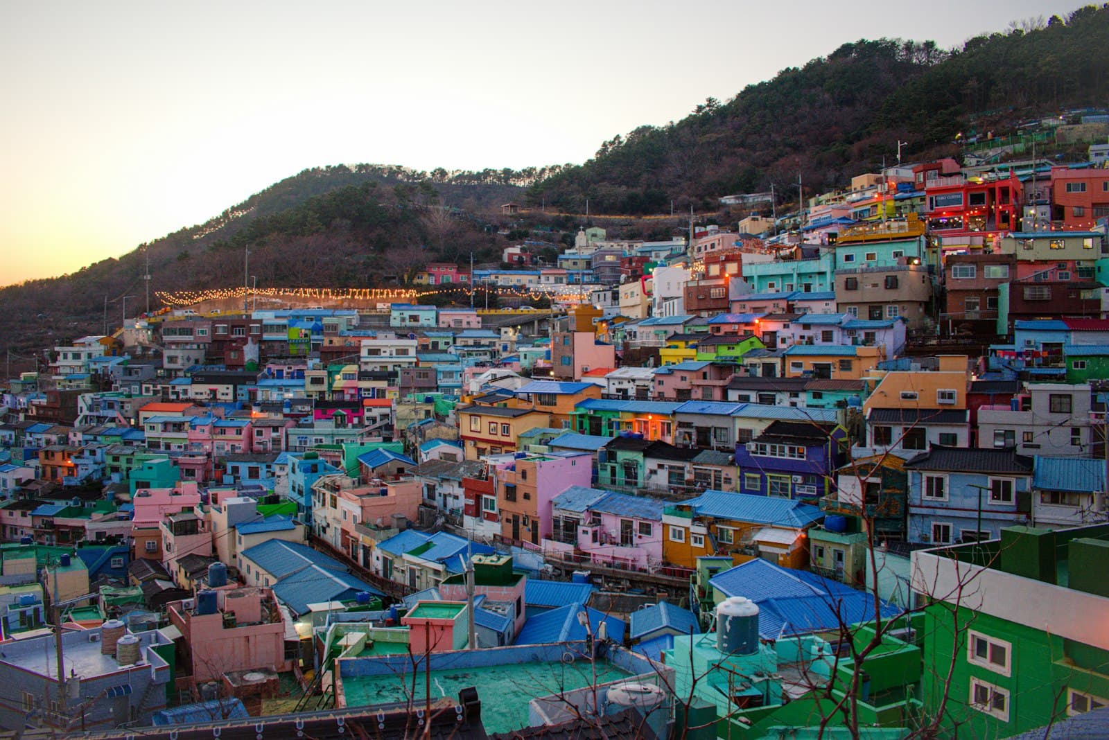 Busan — a large group of colorful houses on a hill