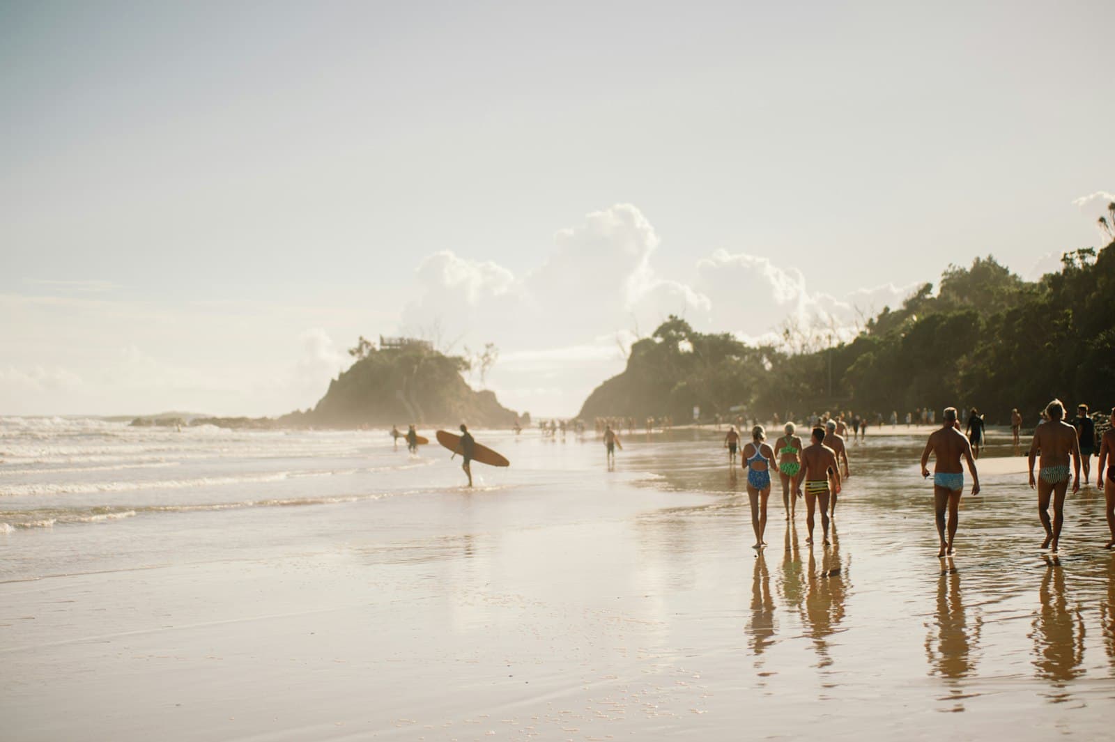 Byron Bay — people walking along beach during daytime