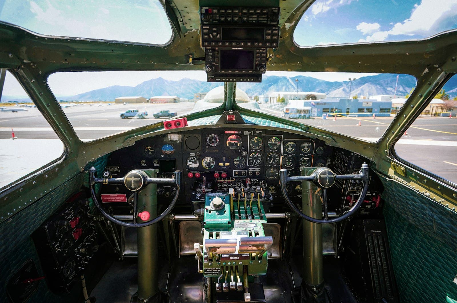 Carson City — black and green airplane engine
