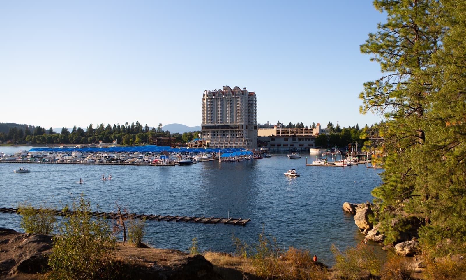 Coeur d'Alene — blue body of water near high-rise building