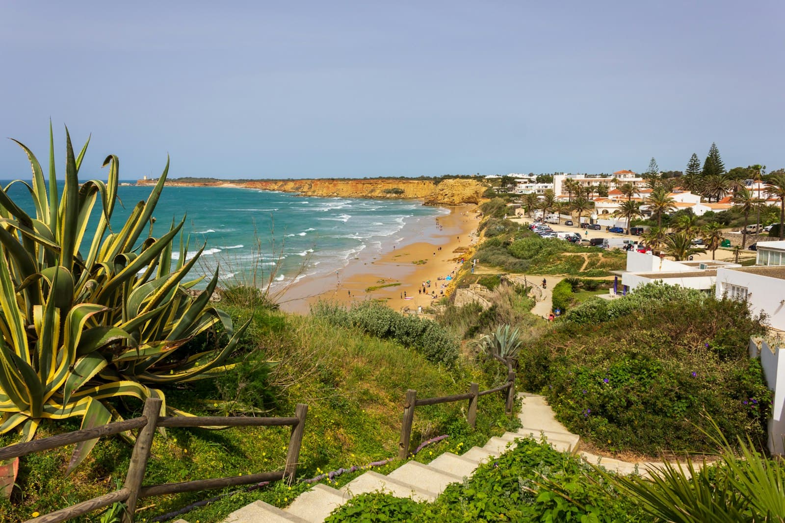 Conil de la Frontera — a view of a beach from a hill