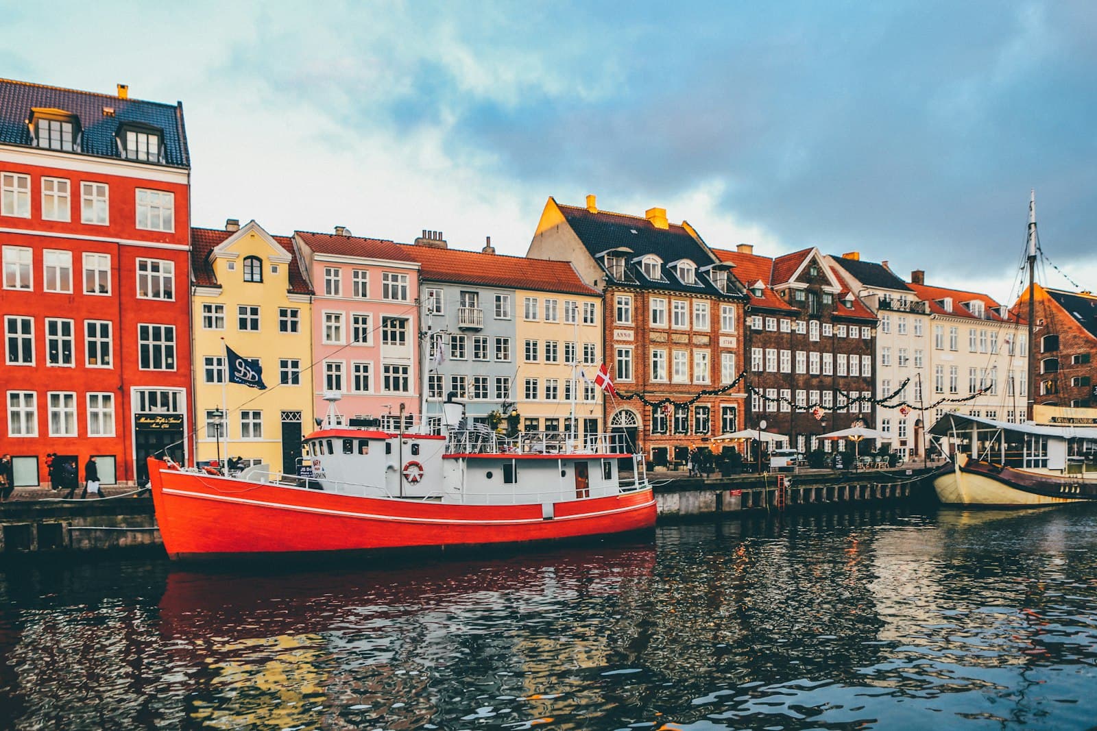 Copenhagen — red and white concrete building