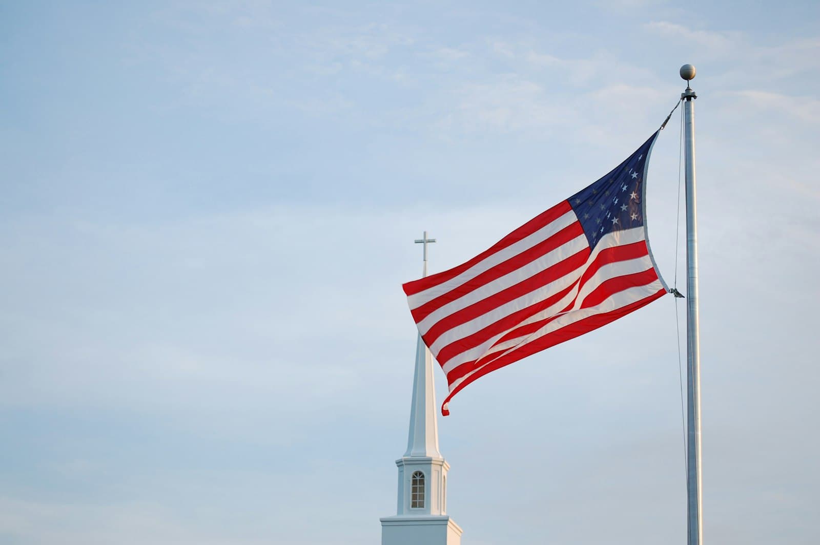 Corpus Christi — waving flag of United States of America