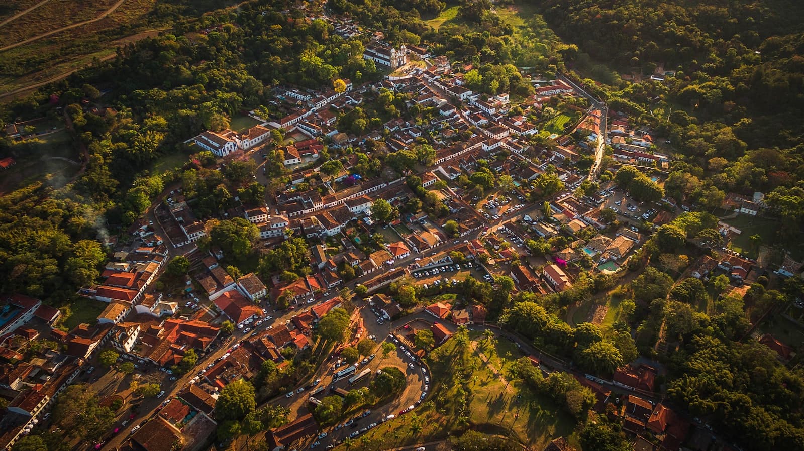 Cuiabá — bird's-eye photography of city near trees
