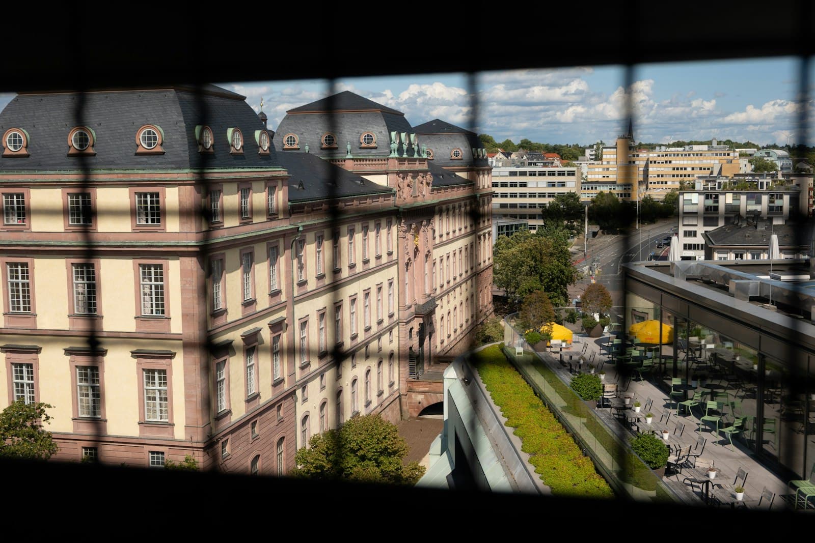 Darmstadt — a view of a city from a window