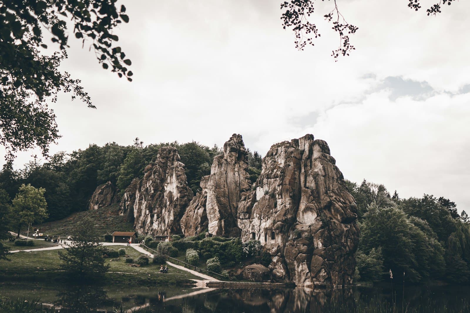 Detmold — brown and green trees near brown mountain under white clouds during daytime
