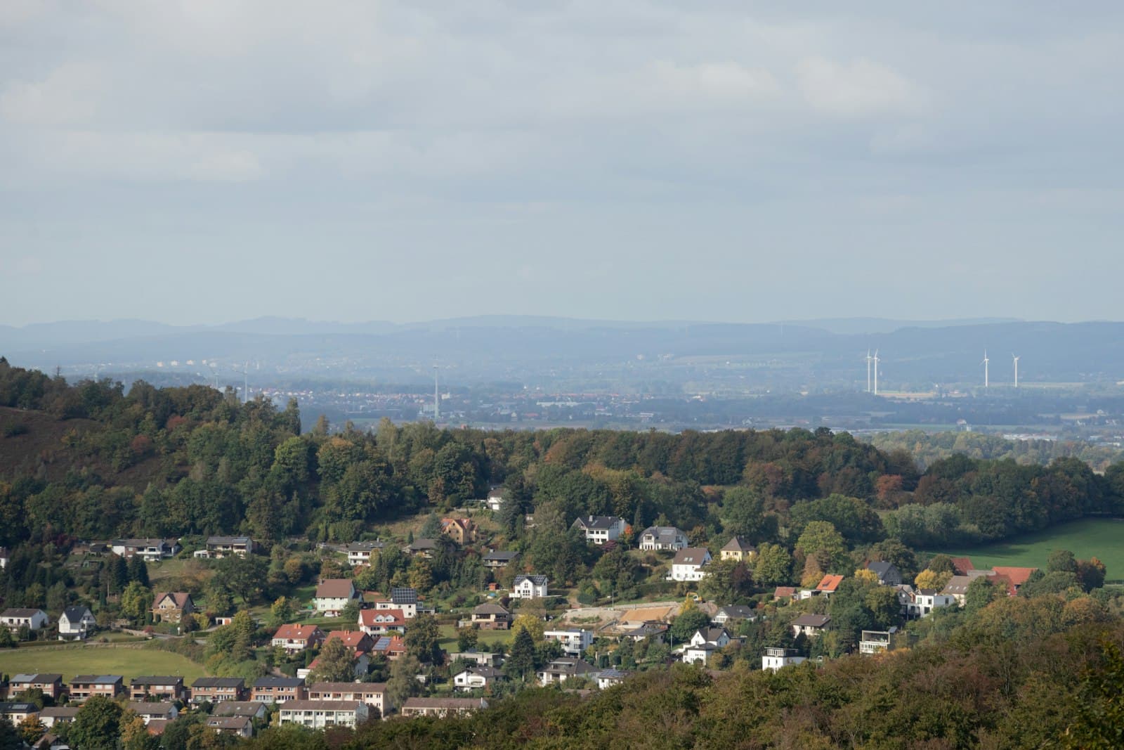 Detmold — a view of a small town with mountains in the background