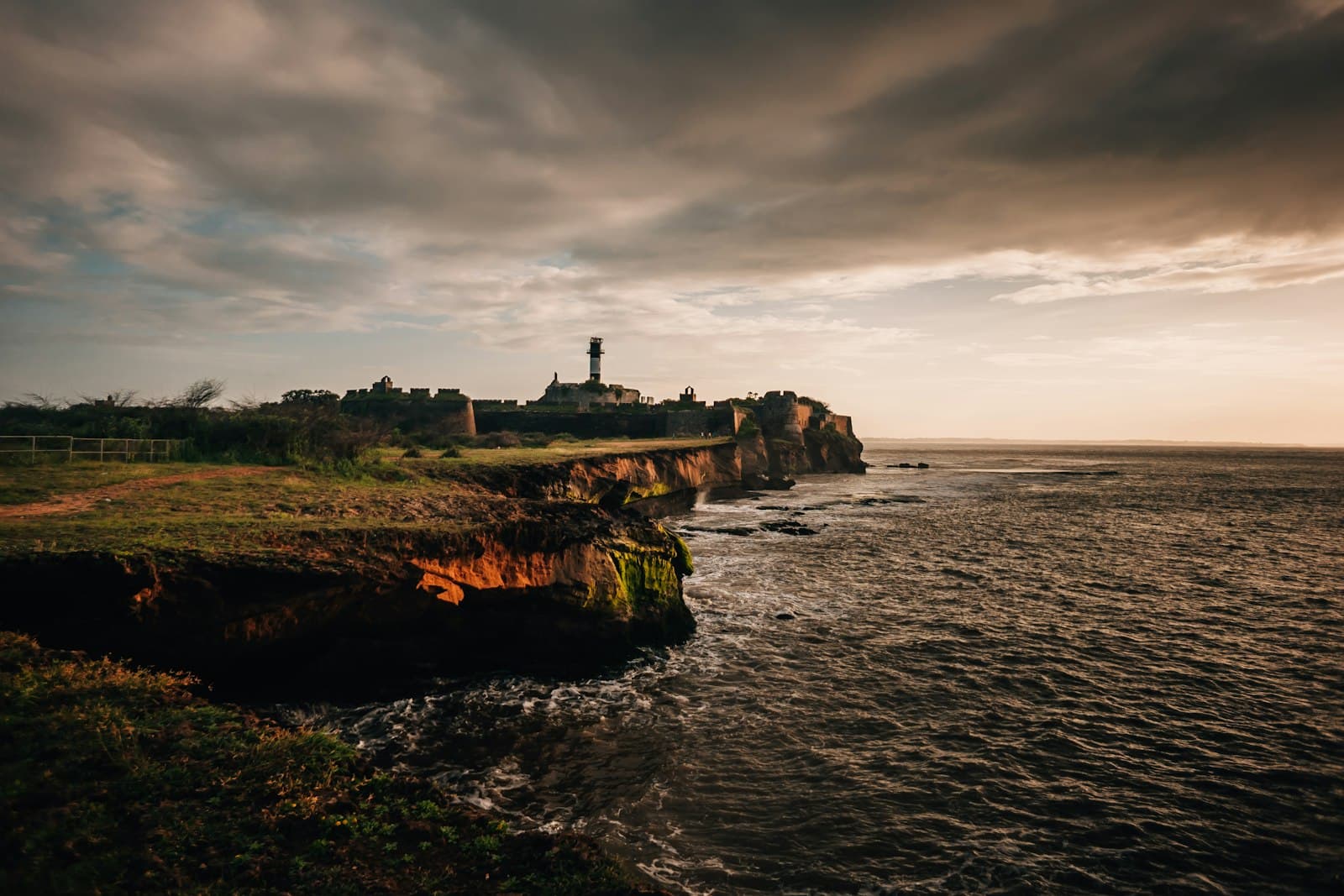 Diu — aerial photography of building beside seashore during daytime