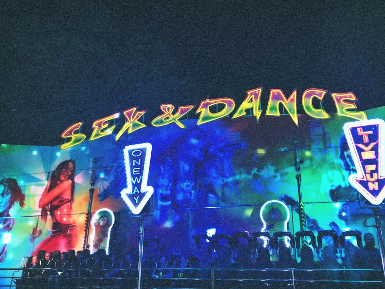 Dole — blue and white Sex and Dance stadium