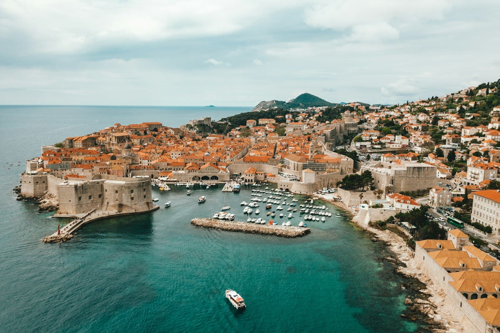 Dubrovnik — aerial view of buildings near ocean