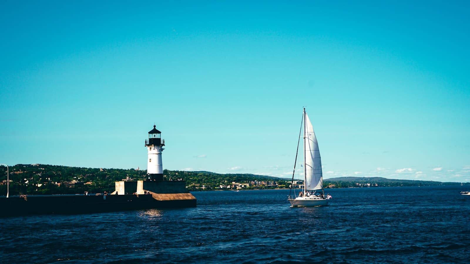 Duluth — a sailboat in the water