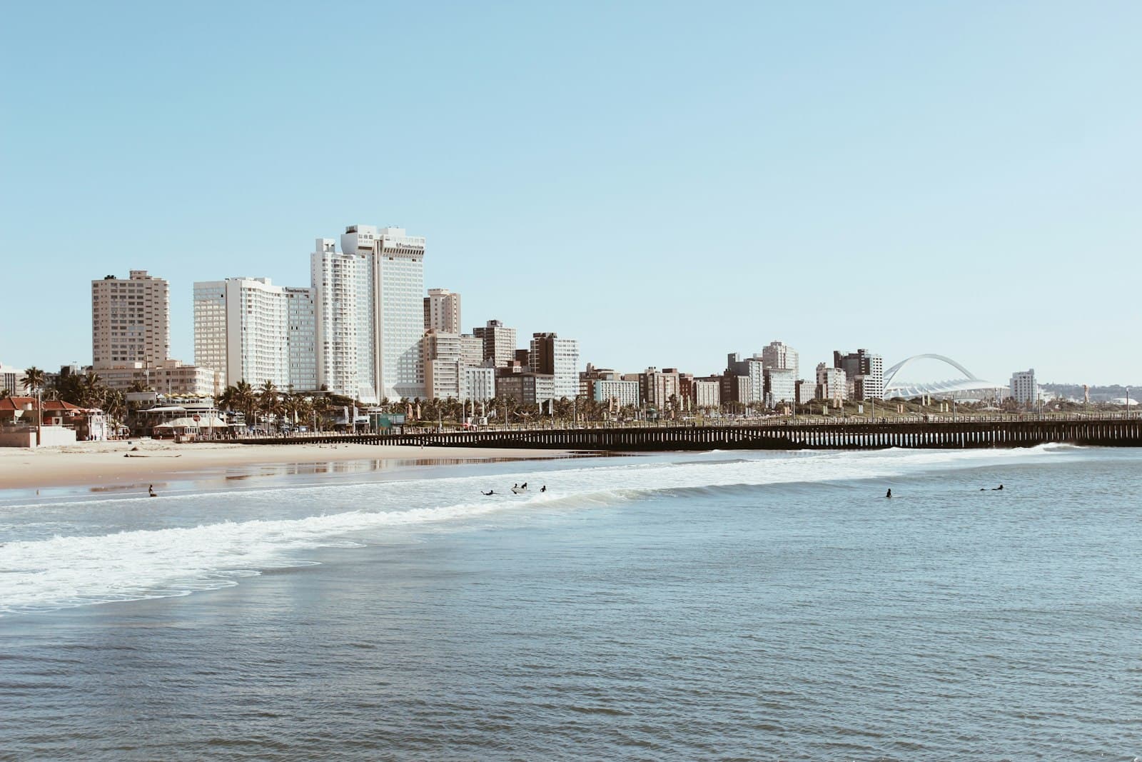 Durban — a city skyline across the water