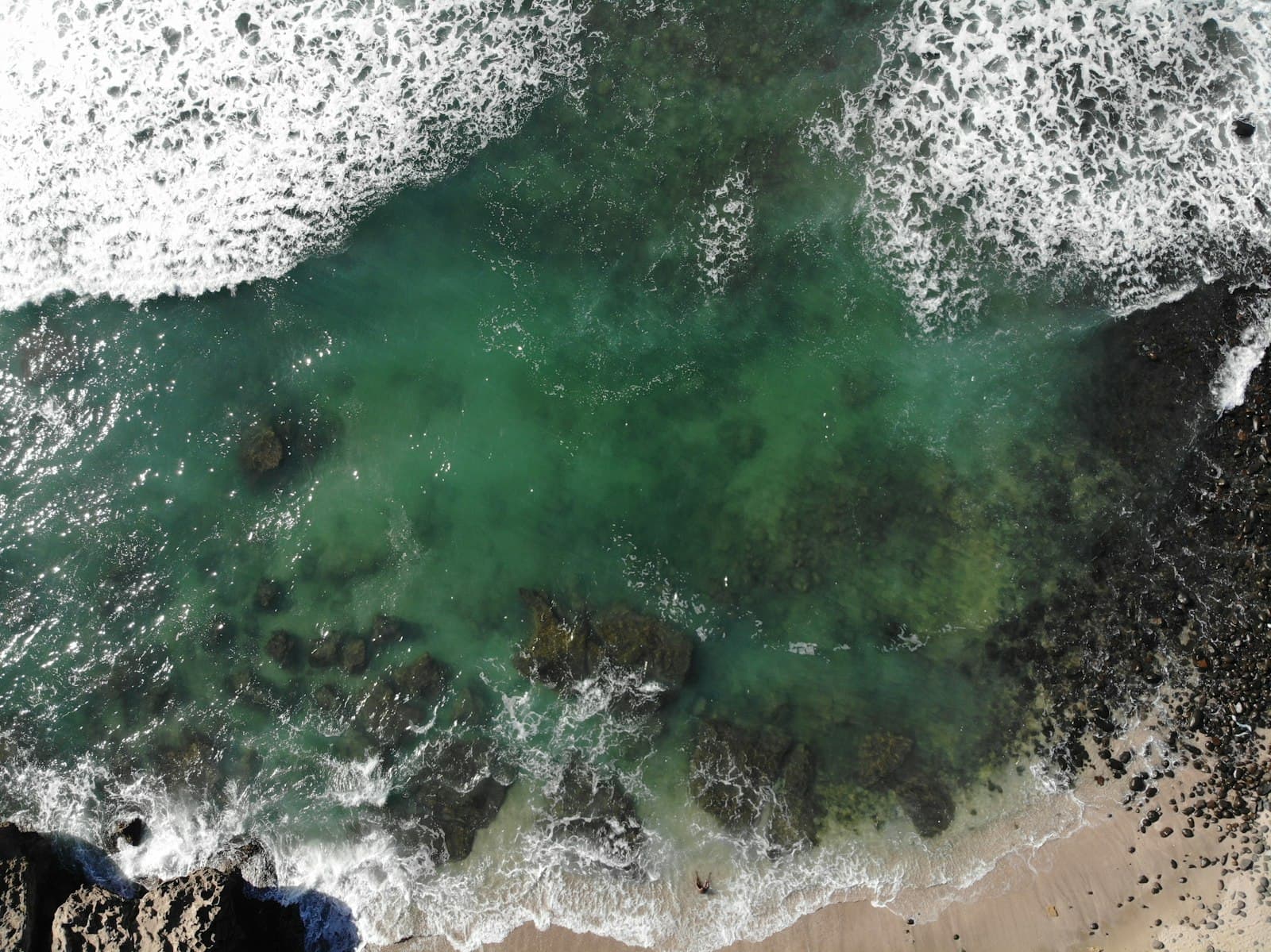 East London — bird's eye view of body of water