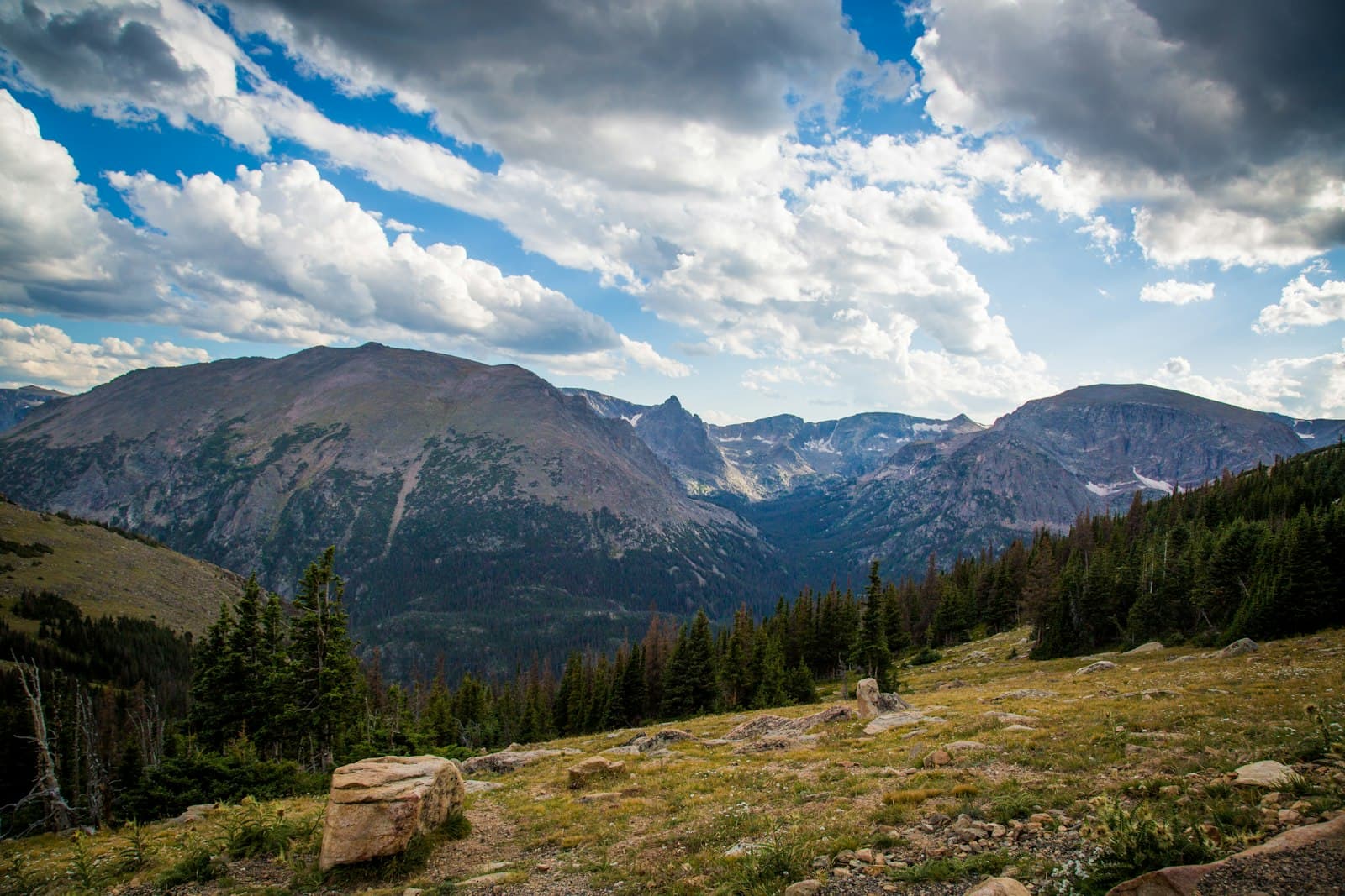Estes Park — wide angle photo of mountain