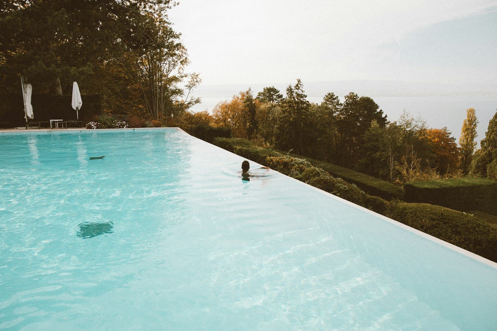 Évian-les-Bains — person in swimming pool