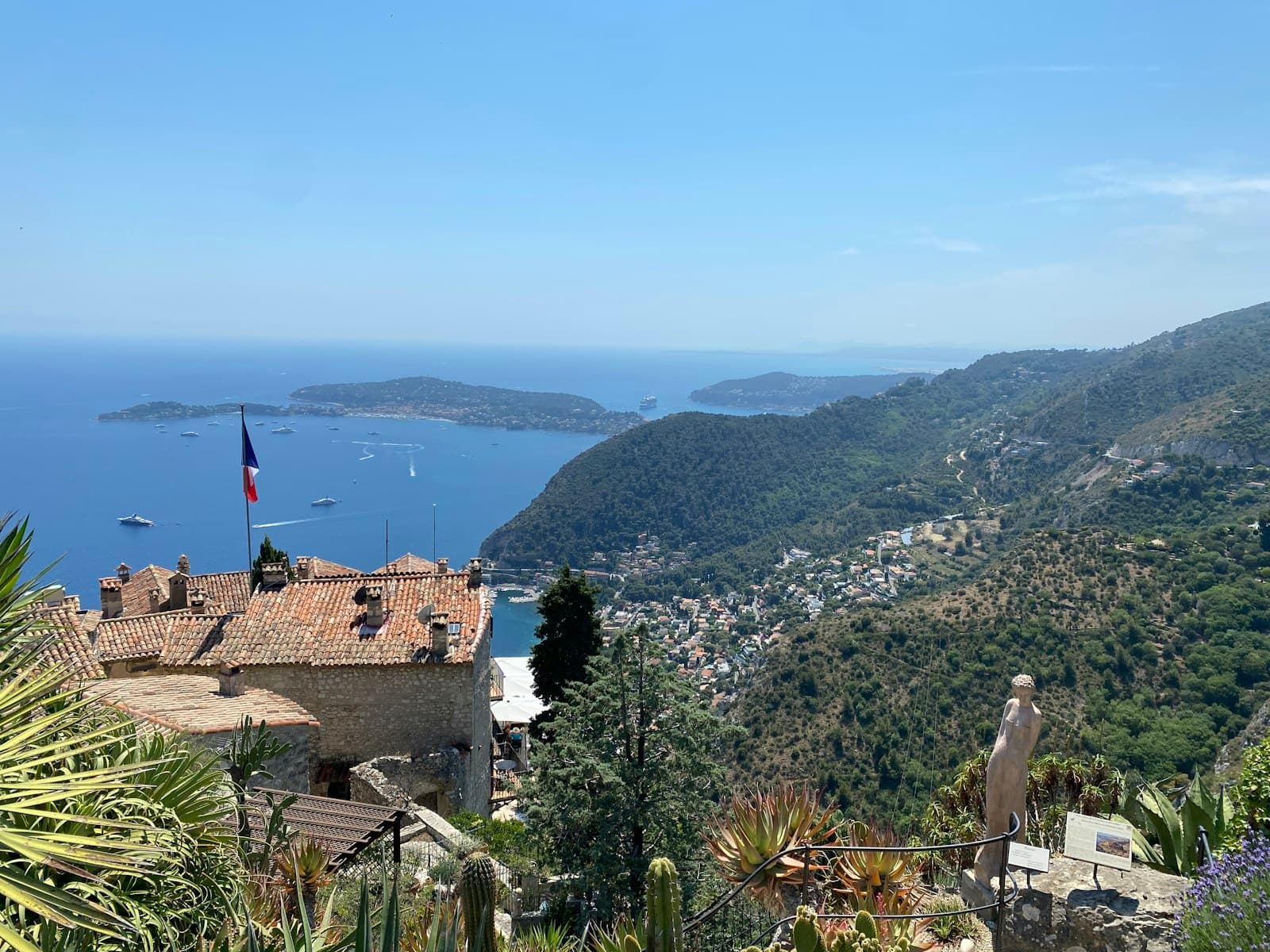 Èze — a building on a hill overlooking a body of water