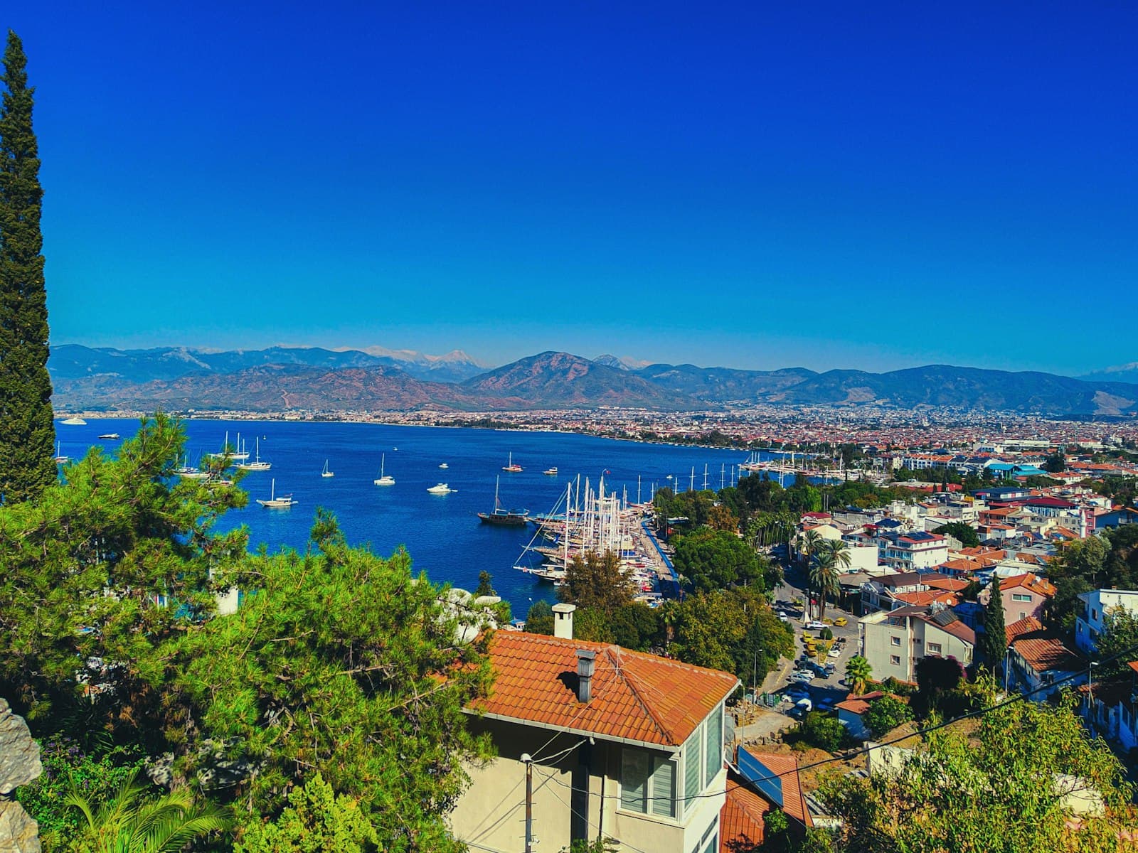 Fethiye — a city with a body of water in the background