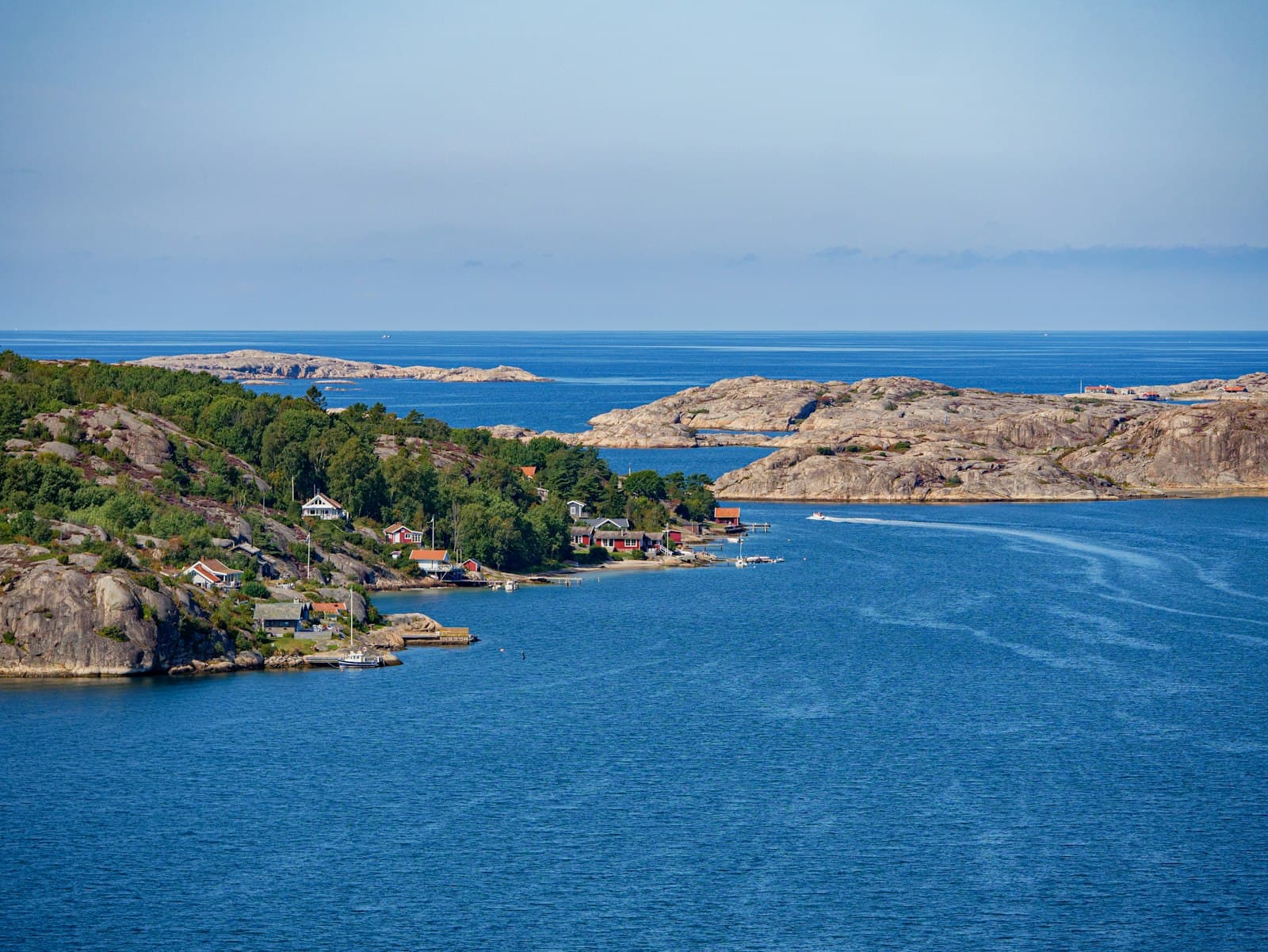 Fjällbacka — aerial view of green trees and blue sea during daytime