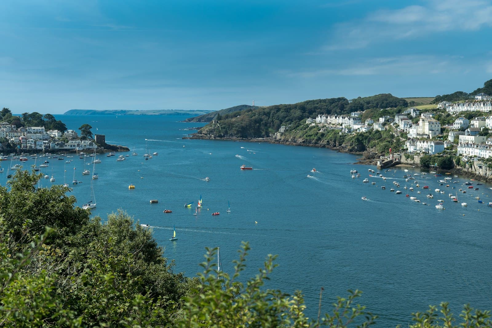 Fowey — people on beach during daytime