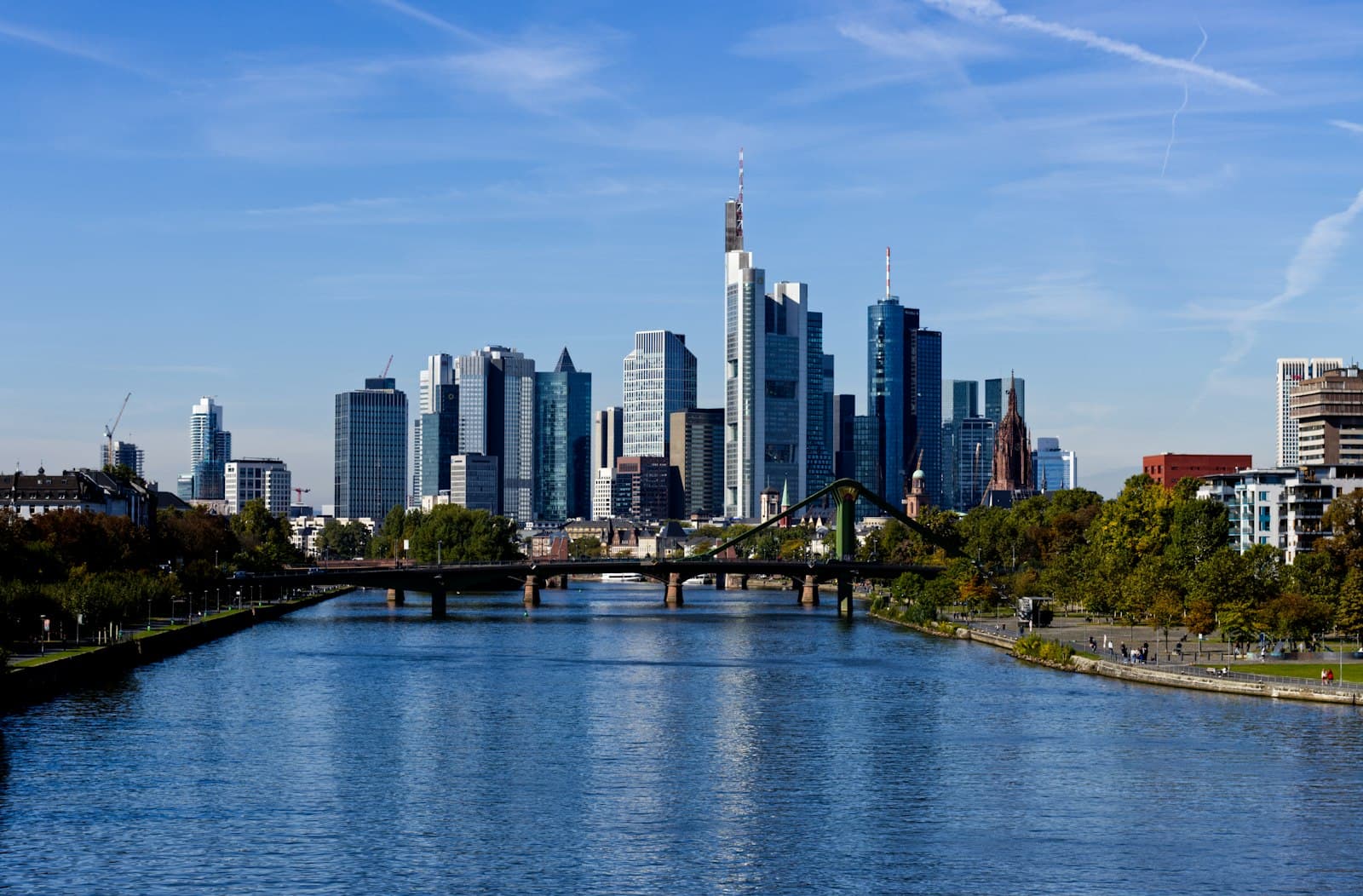 Frankfurt an der Oder — a river with a bridge and a city in the background