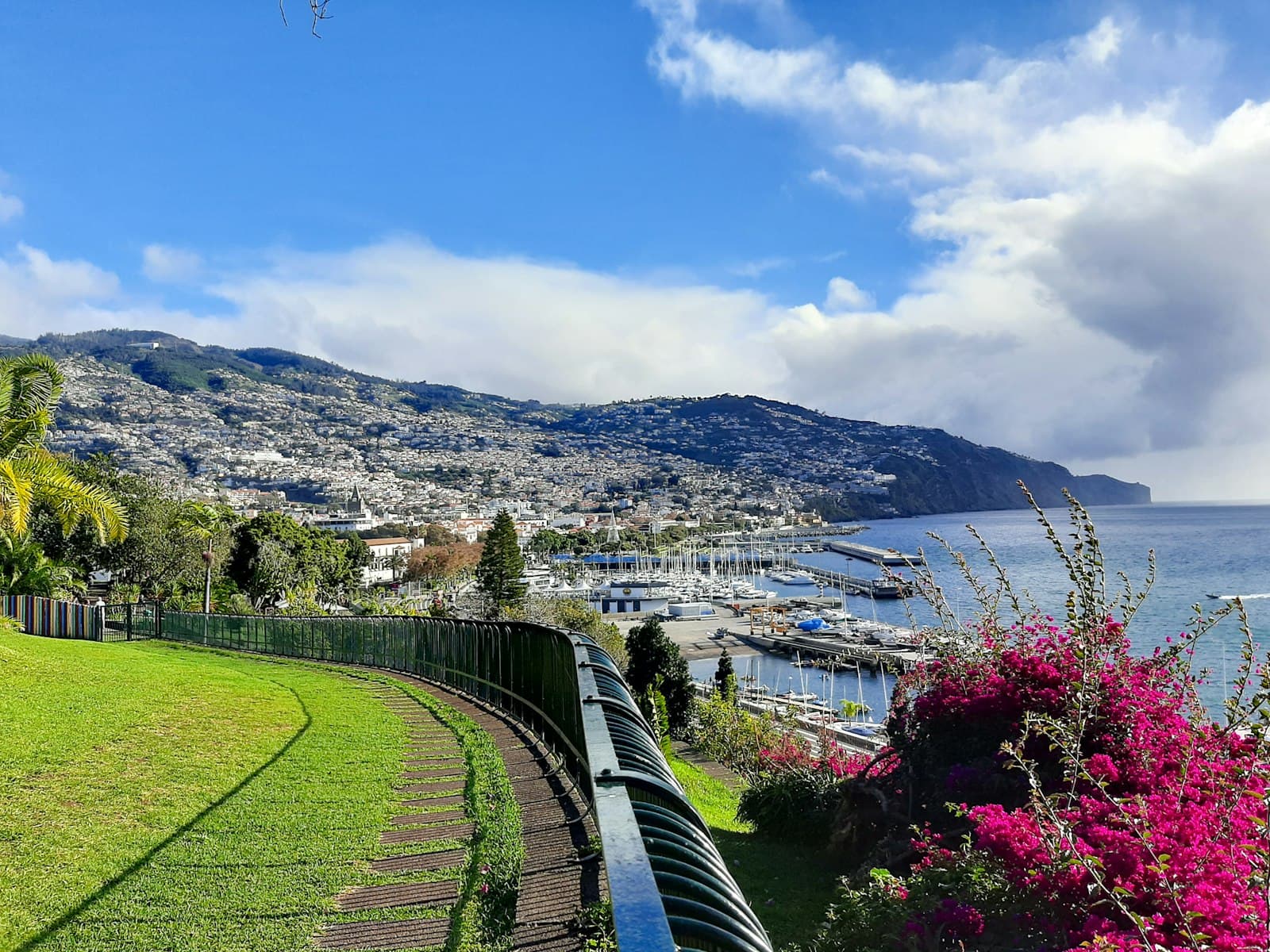 Funchal — a scenic view of a city and a body of water