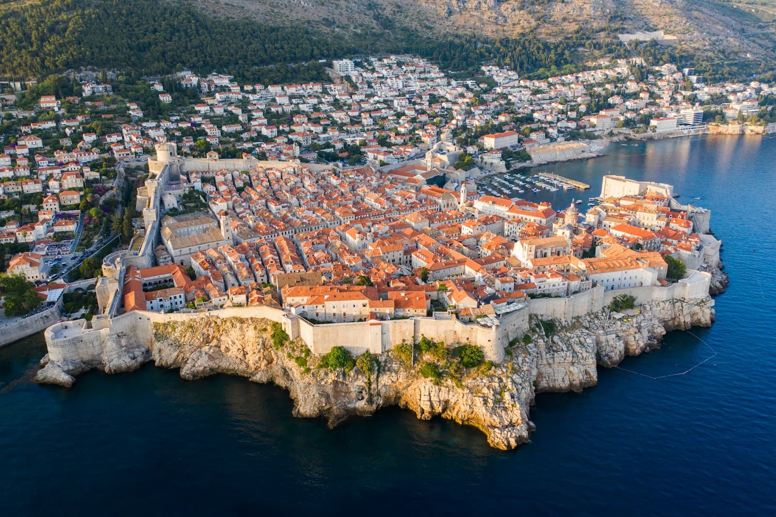 Game of Thrones in Dubrovnik — aerial view of city buildings near body of water during daytime