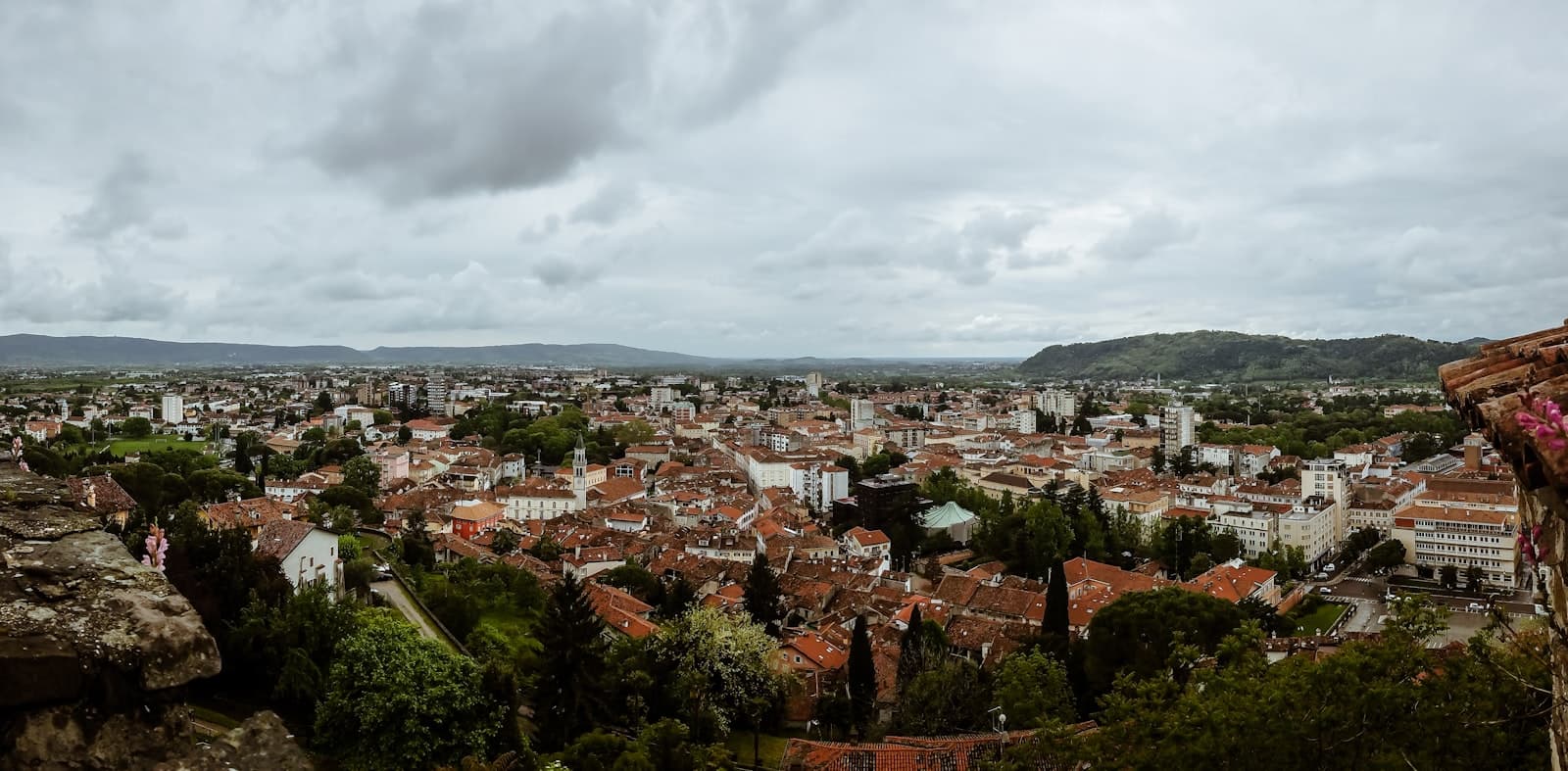 Gorizia — a view of a city from the top of a hill